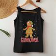 Cute Gingerbread Godmother Christmas Cookie Pajama Family Women Tank Top Unique Gifts