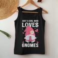 Cute Girl Gnome Just A Girl Who Loves Gnomes Women Tank Top Personalized Gifts