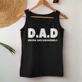 DAD Drunk & Disorderly Fathers Day Daddy Father Women Tank Top Unique Gifts