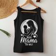 Damen Beste Mama Der Welt – Silhouette Mutter Baby Kind Geschenk Mit-Ausschnitt Tank Top Frauen Lustige Geschenke