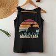 Damen Retro Mama Bäron 2 Kindern Muttertag Zweifach Mama Tank Top Frauen Lustige Geschenke