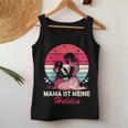 Damen Witzige Mom Muttertag Sprüche Tochter Mama Ist Meine Heldin Raglan Tank Top Frauen Lustige Geschenke