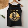 Deutscher Schäferhund Schönes Haustier Mama Papa My The Best Friend Tank Top Frauen Lustige Geschenke