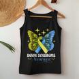 Down Syndrome Awareness Butterfly Down Syndrome Support Women Tank Top Funny Gifts