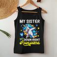 Down Syndrome Sister Awareness Day Down Right Awesome Sister Women Tank Top Unique Gifts