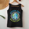 Earth Day Everyday Peace Earth Animals Teacher Women Tank Top Funny Gifts