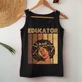 Educator Afro African American Black History Month Women Tank Top Personalized Gifts
