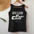 Fast Car Just A Girl Who Loves Fast Cars Women Tank Top Unique Gifts