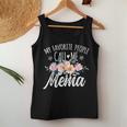 My Favorite People Call Me Mema Floral Birthday Mema Women Tank Top Unique Gifts