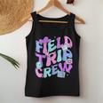 Field Trip Crew Groovy Field Day Last Day Of School Matching Women Tank Top Personalized Gifts