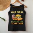 Our First Father's Day Together 2024 New Dad Father Son Women Tank Top Unique Gifts