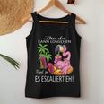 Flamingo Bin Da Kann Losgehen Und Ja Es Escaliert Eh Costume Tank Top Frauen Lustige Geschenke