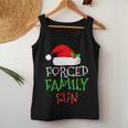 Forced Family Fun Sarcastic Christmas Pajama Family Women Tank Top Unique Gifts