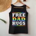 Free Dad Hugs Rainbow Lgbt Pride Month Fathers Day Women Tank Top Unique Gifts