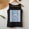 French Blue Toile Floral Chinoiserie And Ginger Jars Women Tank Top Unique Gifts