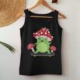 Frog Mushroom Hat Skateboard Cute Cottagecore Aesthetic Girl Women Tank Top Unique Gifts