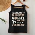 Cockapoo Drink Coffee Hand With Dog Mom Women Tank Top Unique Gifts