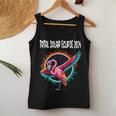 Dabbing Flamingo Wearing Total Solar Eclipse Glasses Women Tank Top Funny Gifts