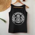 Death Before Decaf Cozy Coffee Lover Skeleton Women Tank Top Unique Gifts