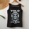 Easter Christian Resurrection Yolo Jk Brb Jesus Women Tank Top Personalized Gifts