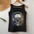 Edm Rainbow Skull Dj Rave Edm Party Women Tank Top Unique Gifts