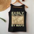 Geography Teacher Easily Distracted By Maps Women Tank Top Unique Gifts