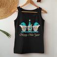 Gnomes Wine Drinking Happy New Year Western Gnomes Women Tank Top Personalized Gifts