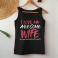 Husband Saying Awesome From Wife For Fathers Day Women Tank Top Unique Gifts
