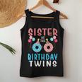 Sister Of The Birthday Twins Donut Women Tank Top Unique Gifts