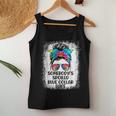 Somebody's Spoiled Blue Collar Wife Messy Bun Tie Dye Women Tank Top Funny Gifts