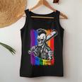 Be Gay Do Crime Skull Queer Punk Queercore Rainbow Flag Meme Women Tank Top Unique Gifts