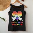Gay Pride Lgbtq Rainbow Flag Proud Lesbian Free Dad Hugs Women Tank Top Unique Gifts