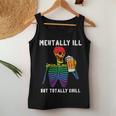 Gay Pride Skeleton Mentally Ill Rainbow Flag Lgbtq Dad Men Women Tank Top Unique Gifts