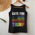 Gays For Trump Lgbt Pride Gay Rainbow Flag Vote Republican Women Tank Top Unique Gifts