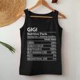 Gigi Nutrition Facts Grandma Women Tank Top Unique Gifts