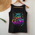 This Girl Glows 80S And 90S Party Women Tank Top Funny Gifts
