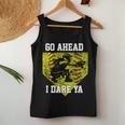 Girls Softball Catcher Go Ahead I Dare Ya Player Women Tank Top Unique Gifts