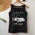 Go Electric Haha Gas Electric Cars Zero Emissions Women Tank Top Unique Gifts