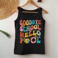 Goodbye School Hello Pool Summer Groovy Last Day Of School Women Tank Top Funny Gifts
