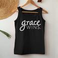 Grace Wins Christian For Of Faith Who Love Jesus Women Tank Top Unique Gifts