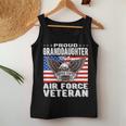 Granddaughter Of Air Force Veteran Patriotic Military Family Women Tank Top Unique Gifts