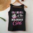 Grandpa Of The Birthday Girl Family Matching Farm Cow Women Tank Top Funny Gifts