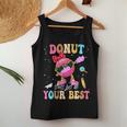Groovy Donut Stress Just Do Your Best Testing Day Teachers Women Tank Top Unique Gifts