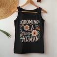 Growing A Tiny Human Floral Flowers Pregnancy Women Tank Top Unique Gifts