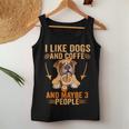Me Gustan Los Perros Café Talez 3 Personas Divertidas Perro Sarcástico Es Cuello Camiseta sin mangas para mujer Regalos divertidos