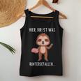 Hier Dir Ist Was Runterfallen Saying S Tank Top Frauen Lustige Geschenke