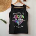 Hometown Rainbow Pride Heart Someone In Tampa Loves Me Women Tank Top Unique Gifts