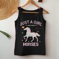 Horse Lover Just A Girl Who Loves Horses Women Tank Top Funny Gifts