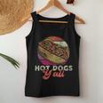 Hot Dog Adult Girl Vintage Hot Dogs Y'all Women Tank Top Unique Gifts