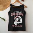 Housekeeping Retro Woman I'm The Crazy Cleaning Lady Women Tank Top Unique Gifts
